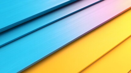 Fototapeta premium Vibrant pastel rectangles diagonally arranged create a calming optimistic mood. AI Generated