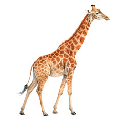 Obraz premium One giraffe is isolated