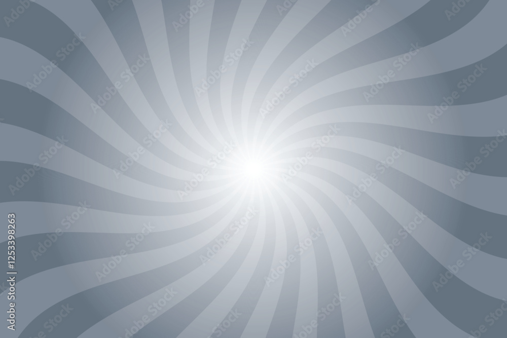 Aufkleber intense pewter gray background with white sun ray. swirl sun ray lines starburst. abstract texture w