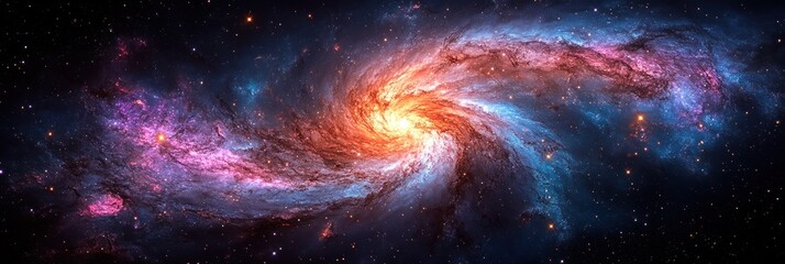 Fototapeta premium Cosmic Swirl: A Kaleidoscope of Celestial Wonders