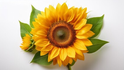 Obraz premium sunflower on white background