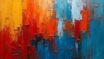 Weathered paint peels from an old wooden wall