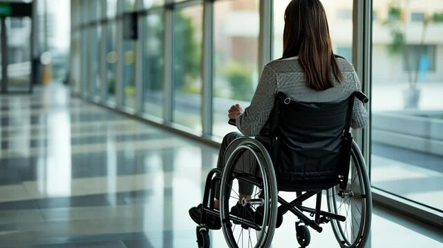 Professionalism without limits: employee in an accessible office