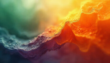 Burning ice reflects orange flames in the water