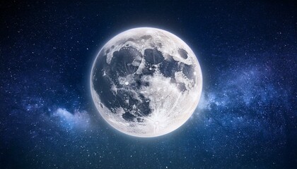 地球を包み込む満月の神秘的な光
