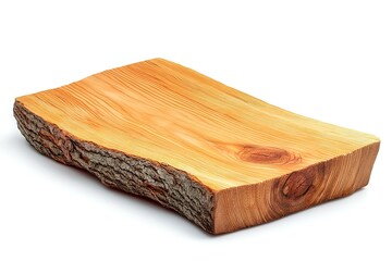 Rustic Wooden Plank: Natural Grain Texture, Straight Edge, Perfect for Crafts, DIY Projects, Backgrounds, and Design Elements. High-Resolution Image Ideal for Web and Print Applications. Shows the    