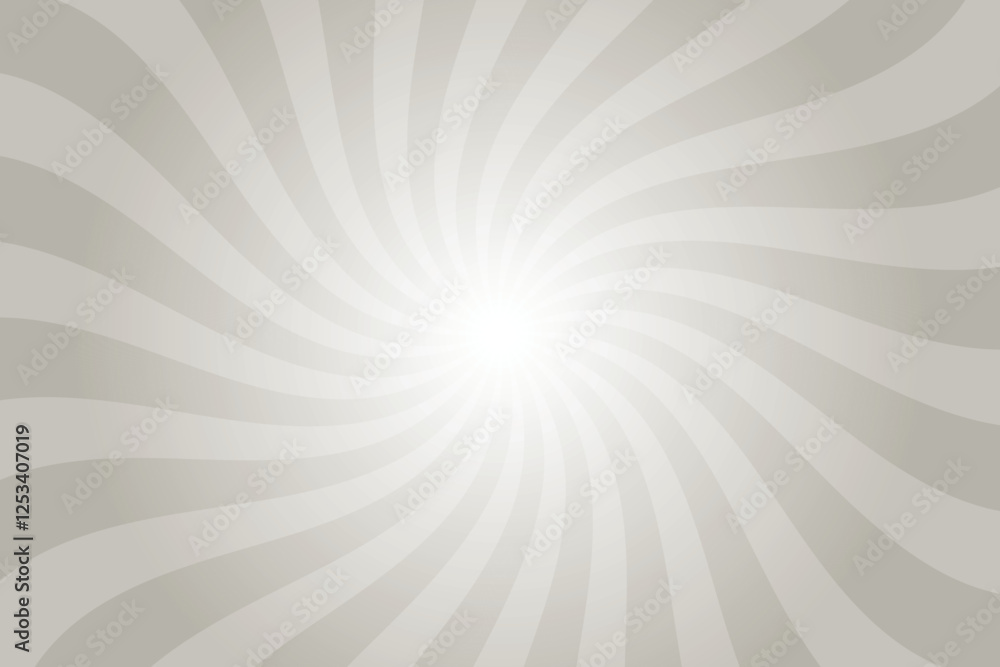 Aufkleber silk gray background with white sun ray. swirl sun ray lines starburst. abstract texture with light 