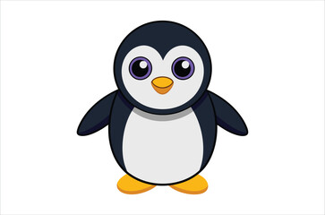 Fototapeta premium penguin vector, icon vector illustration, penguin silhouette of a penguin isolated on a white background, eps, png, svg, vector,