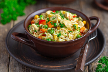 rice with chicken and vegetables