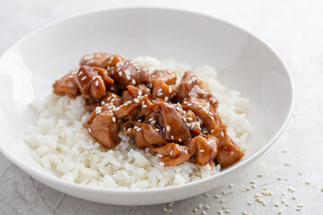 teriyaki chicken with rice