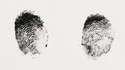 fingerprint on white background