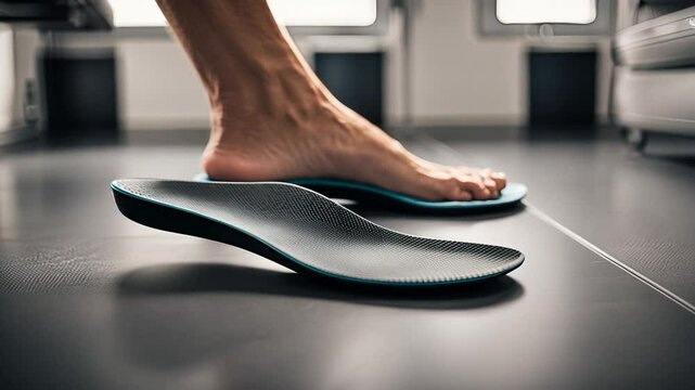 Insoles at the podiatrist.