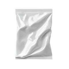 a white bag of food on a white background