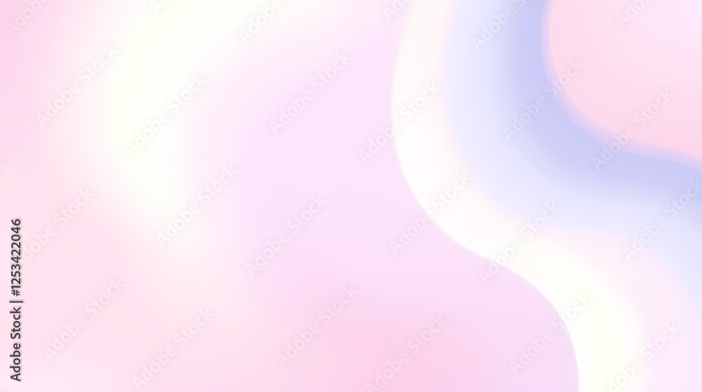 Poster soft pink and white abstract swirling background for calming and serene designs. generative ai
