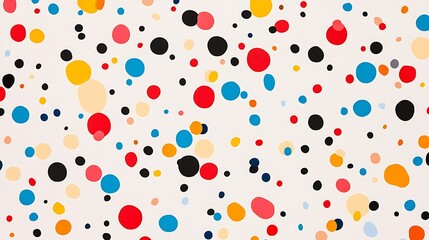 Fototapeta premium Abstract Colorful Circles Scattered On White Background
