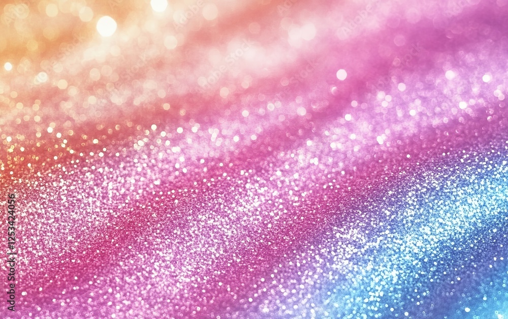 Poster glittering multicolor abstract background with shimmering light effects sparkling bokeh and soft glo