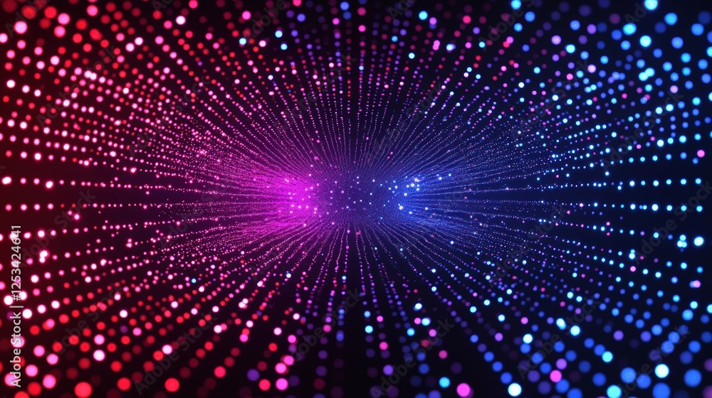 Poster wireless data transmission, high speed internet. information flow in abstract cyberspace. neural net