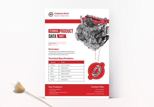Technical Product Data Sheet Layout