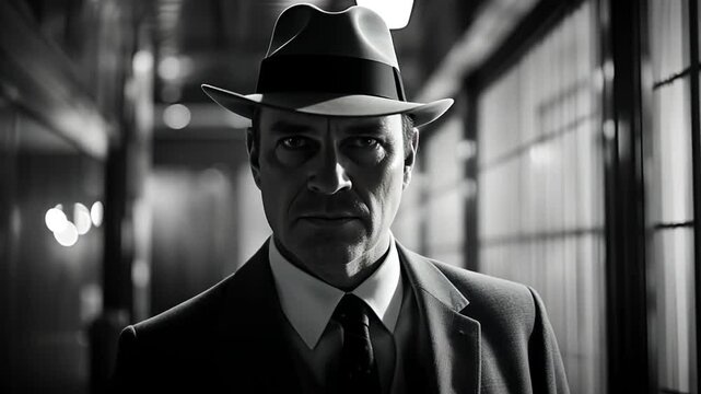 Actor in a film noir.