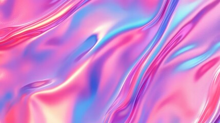 Obraz premium Abstract pink pastel holographic blurred grainy gradient background texture. Colorful digital grain soft noise effect pattern. Lo-fi multicolor vintage retro design