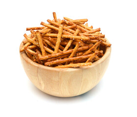 Bread sticks on white background