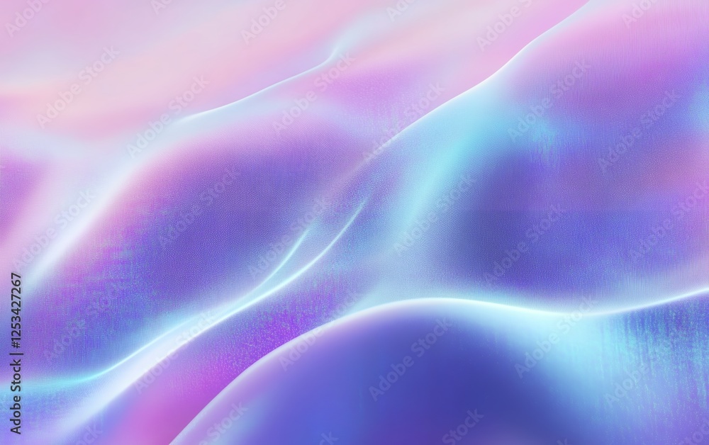 Poster soft dreamy pastel abstract background with gentle light waves subtle shimmering glow and iridescent