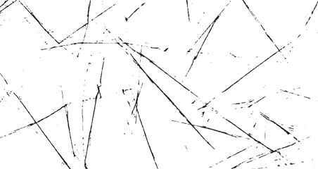 Scratched and Cracked Grunge Urban Background Texture Vector. Dust Overlay Distress Grainy Grungy Effect. Distressed Backdrop Vector Illustration. Isolated Black on White Background. EPS 10.