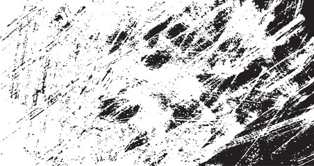 Scratched and Cracked Grunge Urban Background Texture Vector. Dust Overlay Distress Grainy Grungy Effect. Distressed Backdrop Vector Illustration. Isolated Black on White Background. EPS 10.