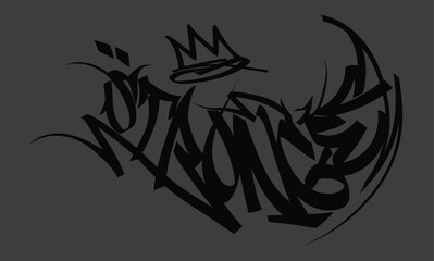 strongert typography, stronger Tag Graffiti Style Label Lettering. Slogan Graffiti urban street style drawing. typography street art graffiti slogan print, t shirt graphics print vector illustration