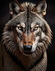 Zegra-like wolf with a royal look