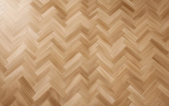 Elegant light wooden parquet flooring with classic herringbone pattern and warm oak texture for interior design home decor and modern architecture