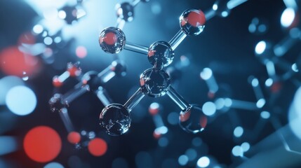 Detailed visualization of molecular structures highlights the intricate connections and bonds in chemistry, showcasing the beauty and complexity of scientific exploration and research
