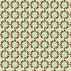 seamless pattern with flowers