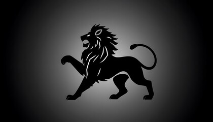 Black Silhouette Of A Galloping Horse