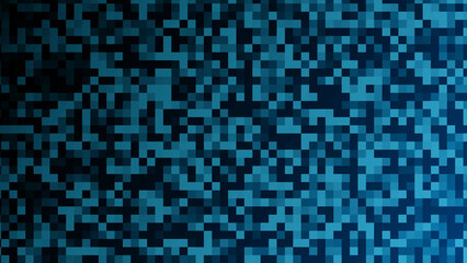 Blue teal and black pixilated background wallpaper	