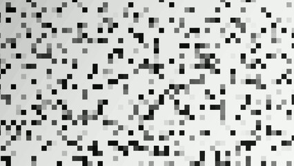 Fototapeta premium Black and white digital pixels background