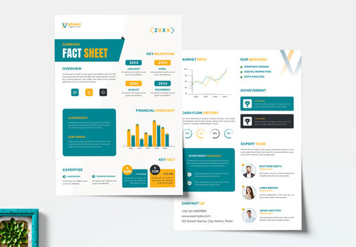 Business Company Fact Sheet Template