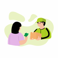How to send packages without any hassle using a cash on delivery courier service, 2D vector character illustration of COD packages.