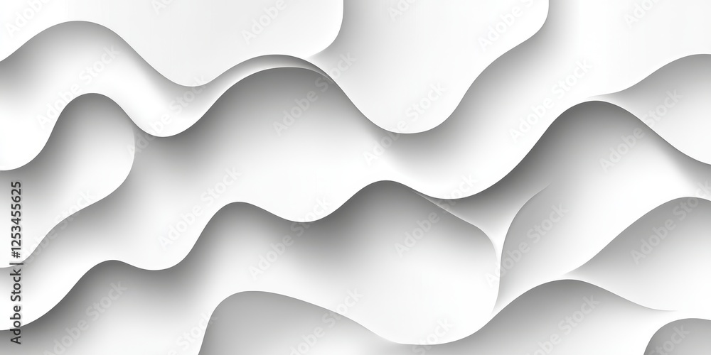 Poster minimalist background wavy texture pattern with 3d render style design abstract monochromatic