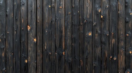 Fototapeta premium Burnt Dark Wooden Planks Background