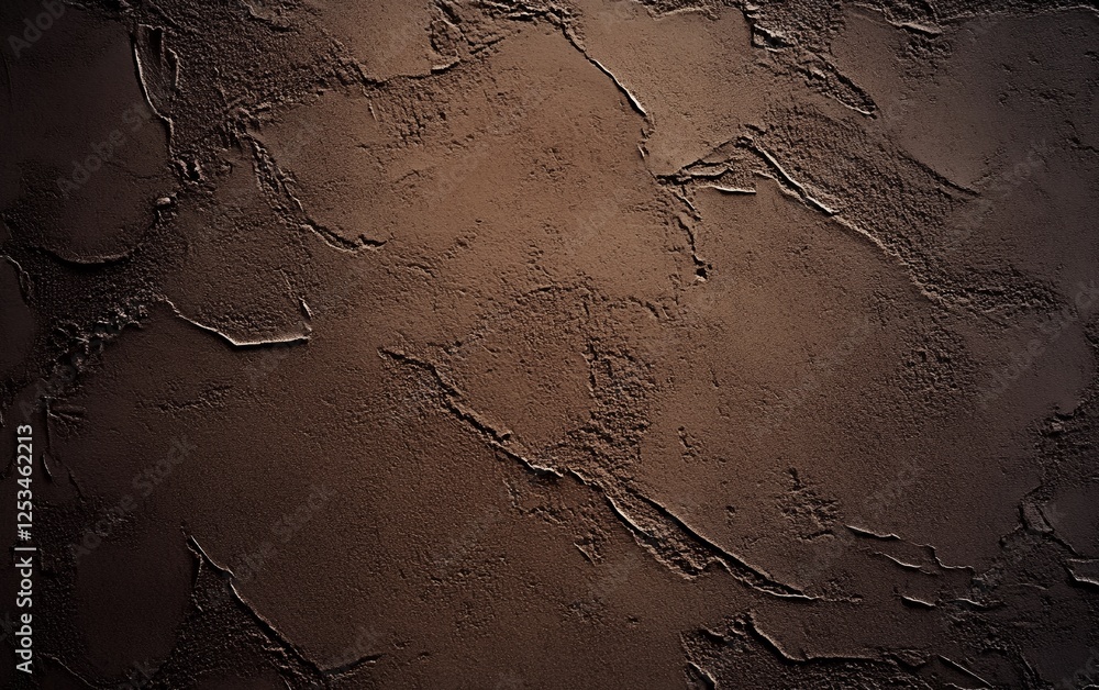 Poster deep brown textured plaster design with artistic patterns perfect for elegant and rustic decorative 