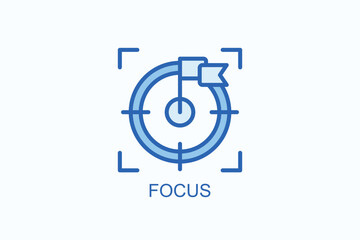Focus Icon Or Logo Isolated Illustration