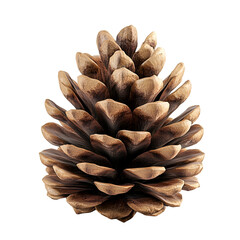 pine cone on white background
