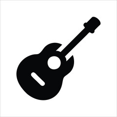 Classic Wooden Acoustic Guitar on Dark Background  
