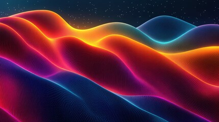 Obraz premium Abstract background featuring colorful lines stars and geometric patterns with sharp edges