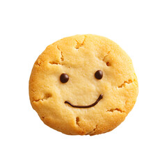 a cookie with a smiley face on it
