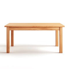 Simple Wooden Table: A clean and minimalist wooden table with straight lines and a smooth, natural finish, perfect for showcasing products or creating a welcoming atmosphere.
