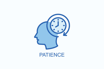 Patience Icon Or Logo Isolated Illustration