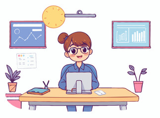 Digital Learning Concept in Virtual Classroom