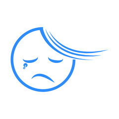 cute emotion logo illustration